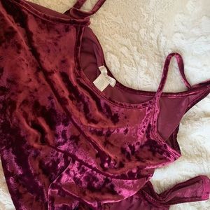 Velvet Bodysuit.